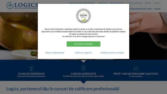 Cursuri de calificare, centru de pregatire si formare profesionala - LOGICS