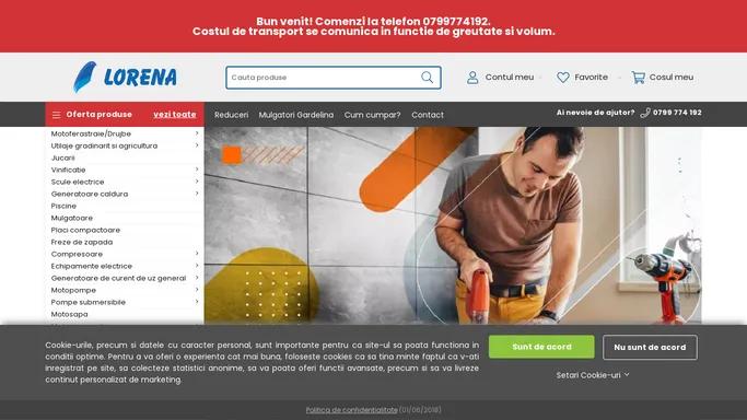 Scule motorizate pentru utilizare in aer liber, echipamente agricole si de constructii.