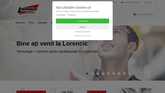 Bine ati venit la Lorencic Bauservice: Tehnica + Service pentru profesionistii in constructii!