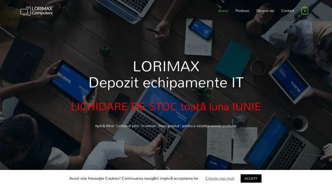Lorimax - Calculatoare, laptopuri si sisteme pos complete
