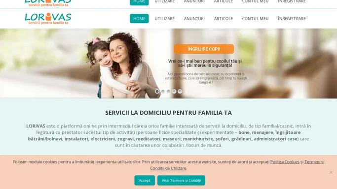 Lorivas - Servicii pentru Familie