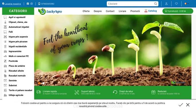 Magazin Online - Sisteme de Irigare prin Picurare, Alveole, Folie, Furtune si Banda de Picurare - LuckyAgro