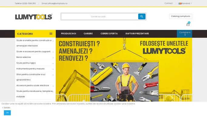 Scule si unelte pentru constructii si finisaje, unelte de gradina - Lumytools.ro