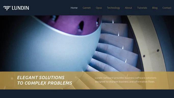 Lundin Software – Elegant solutions to complex problems