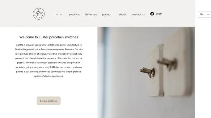 Luster porcelain switches