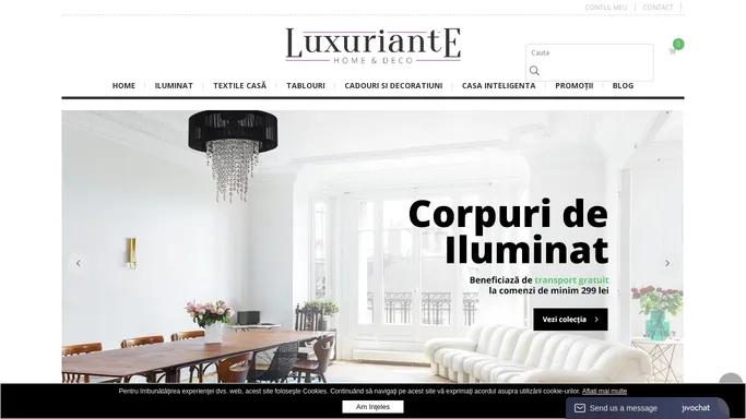 Luxuriante - Corpuri de iluminat si decoratiuni