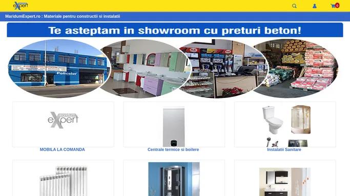 MaridumExpert.ro : Materiale pentru constructii si instalatii