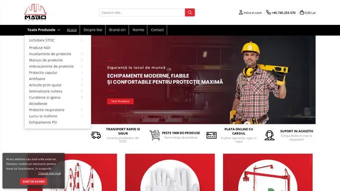 MaboInvest - Echipamente de protectie