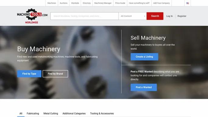 MachineTools.com, The metalworking machine & tooling marketplace for new & used equipment.