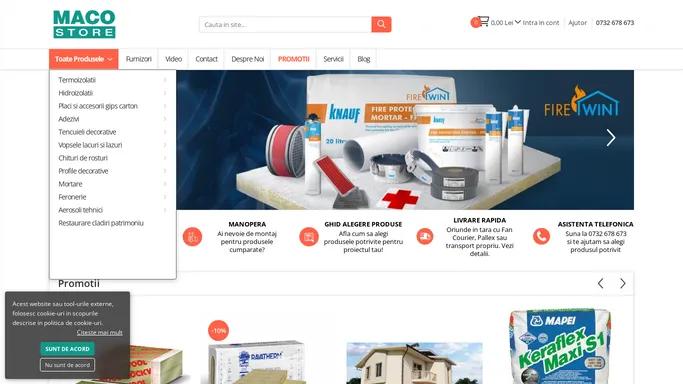 MacoStore - magazin online de materiale de constructii