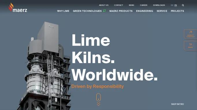 THE WORLD LEADER IN LIME KILNS – Maerz Ofenbau AG | Maerz Ofenbau AG