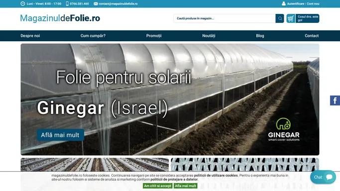 Magazin online folie Ginegar Israel importator unic Romania