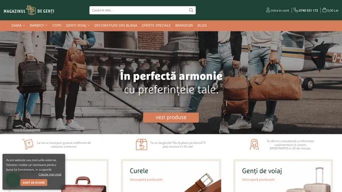 Magazinul de Genti | Genti piele de barbati si dama | Branduri de renume