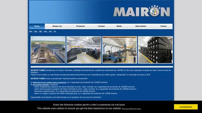 Mairon Tubes - Producator de tevi sudate pentru constructii