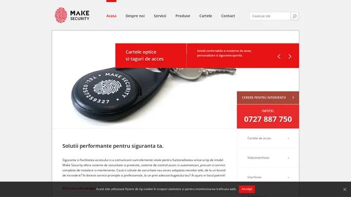 Make Security - Sisteme de Alarma, CCTV, interfonie, videointerfonie