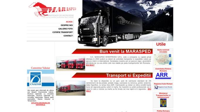 Acasa Marasped - Transport si Expeditii - marasped.ro