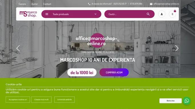 Mobila si Mobilier Personalizat - marcoshop-online.ro.