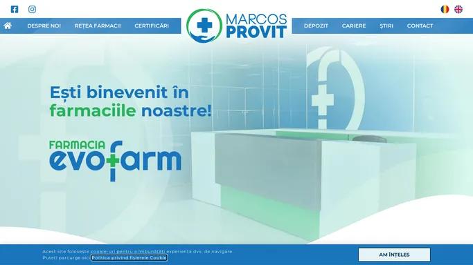 Marcos Provit SA • Servicii farmaceutice de cea mai inalta calitate