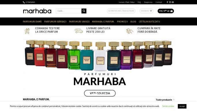 Marhaba. E parfum. Parfumuri Arabesti ⭐ Importator Dubai ➤ Testere