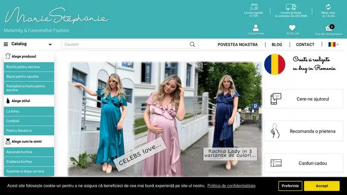 MarieStephanie - Haine frumoase pentru gravide si alaptare - Tinute elegante pentru sarcina si alaptare - Cele mai frumoase rochii pentru gravide si nu numai