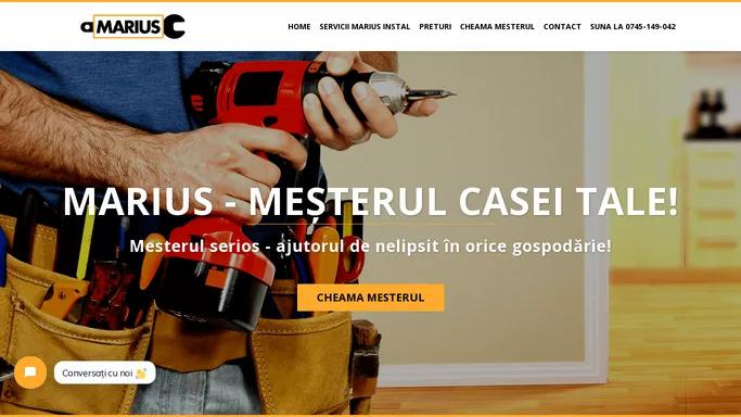 Marius Instal – Mesterul casei tale!