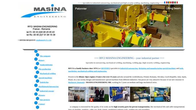 RFCI MASINA ENGINEERING - your industrial partner