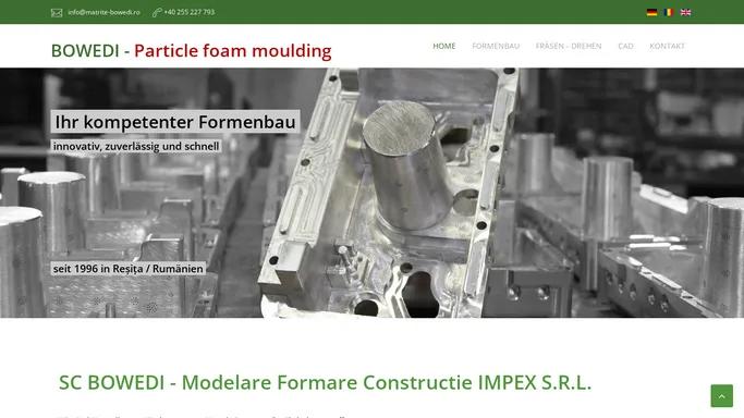 BOWEDI - Particle foam moulding