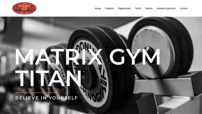 Matrix Gym Fitness - Sala de culturism, cardio, bodybuilding