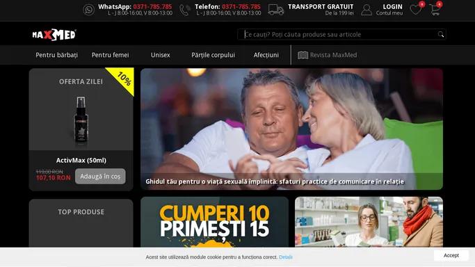 MaxMed - suplimente alimentare si dispozitive medicale