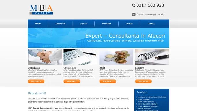 MBA Expert | Servicii profesionale si de inalta performanta privind activitatea de reorganizare si lichidare cat si audit si expertiza contabila