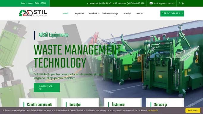 Solutii tehnice de Waste Management