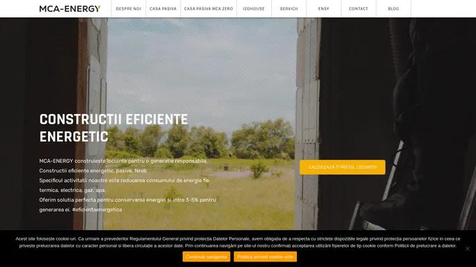 Constructii eficiente energetic- case pasive si eficiente energetic