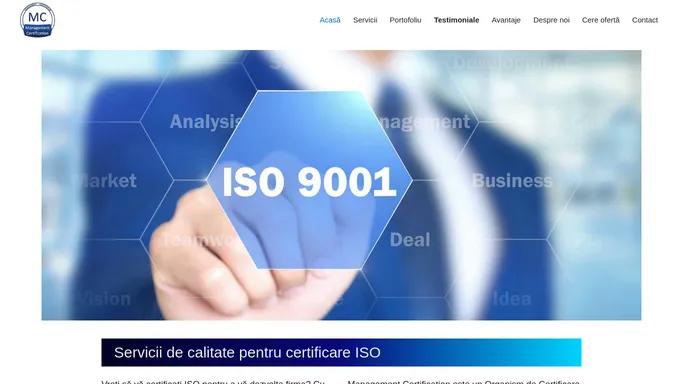 Certificare ISO - Sistemul de Management al calitatii | Mcert.ro