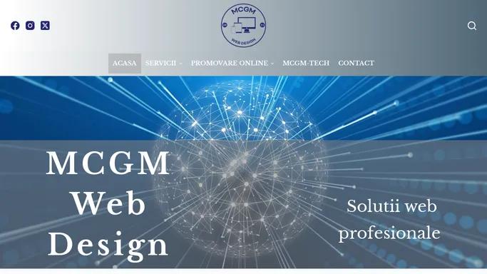 MCGM Web Design – Servicii profesionale de web design