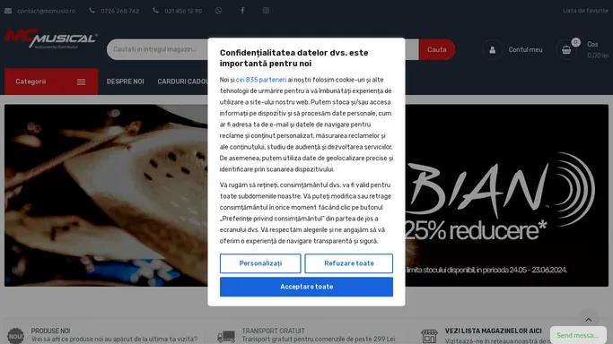 MCMUSIC - Magazin instrumente muzicale