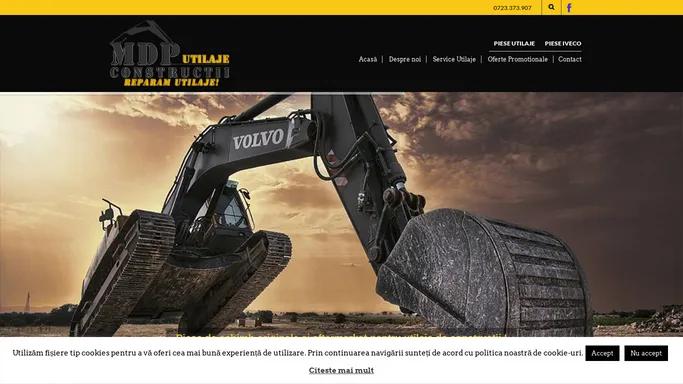 MDPutilaje - Piese de schimb pentru utilaje de constructii - MDP UTILAJE