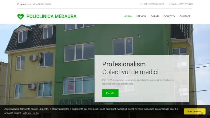 Policlinica Medaura, Craiova - Medicina Muncii, Fizioterapie, Ecografie, Fise Auto, Laborator