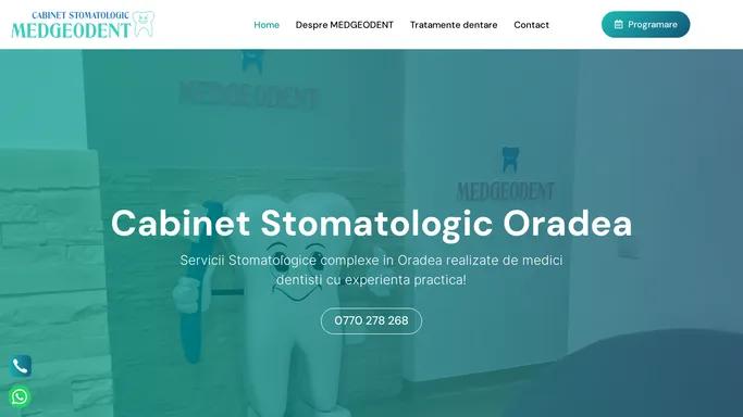 MEDGEODENT - Cabinet Stomatologic Oradea - Medic Dentist