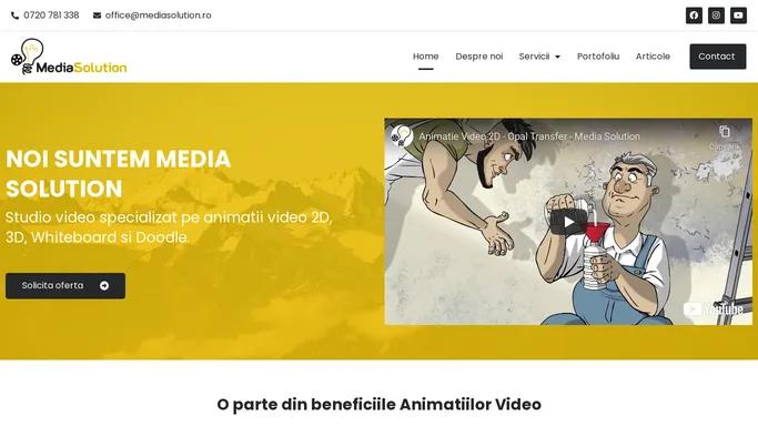 Media Solution - Firma specializata in productie video