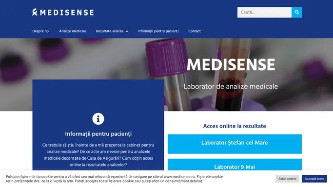 MEDISENSE - Laborator de Analize Medicale - Bacau