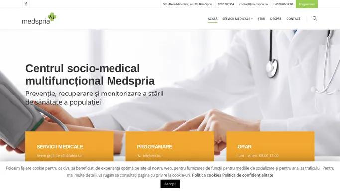 Medspria – Centru socio-medical multifunctional Baia Sprie