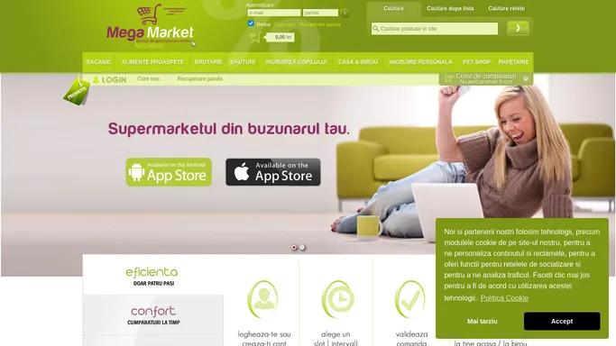 Supermarketul online, Cumparaturi online, Aprovizionare online