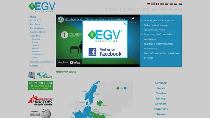 EGV Recruiting - contingency physician recruiting firm