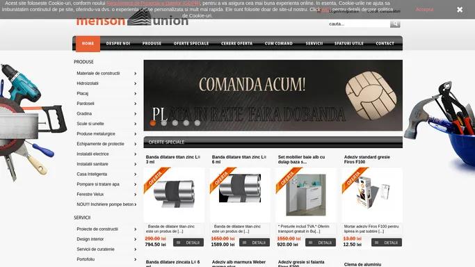 Magazin online de bricolaj. Materiale de constructii. | Menson Union