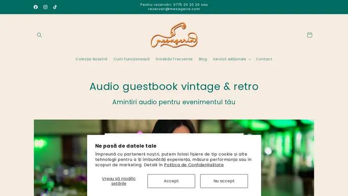 mesageria | audio guestbook vintage & retro – Mesageria