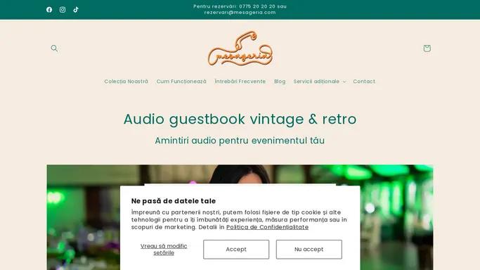 mesageria | audio guestbook vintage & retro – Mesageria