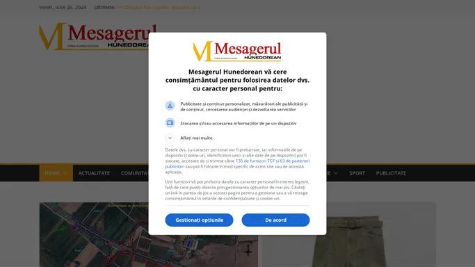 Stiri si informatii din judetul Hunedoara. Mesagerul Hunedorean - Mesagerul Hunedorean - Stiri si informatii din judetul Hunedoara.