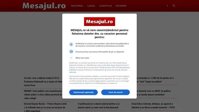 Mesajul.ro - Mesajul din spatele stirilor! - Ziar online