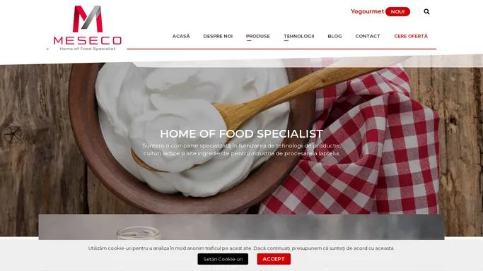 Home of food specialist • MESECO