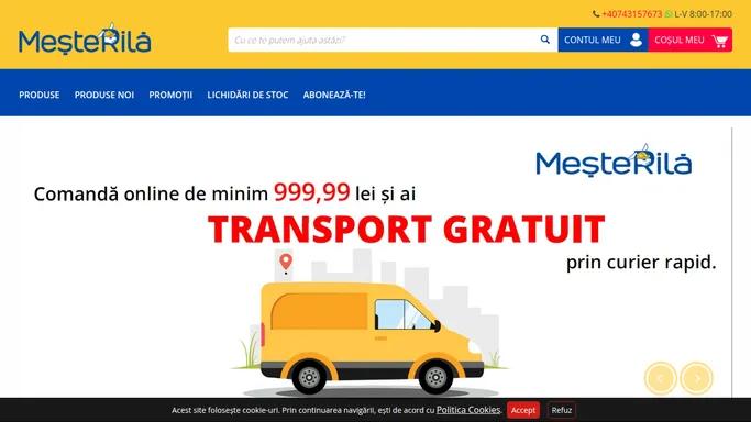 Silicon, grund, gresie si diverse materiale de constructii MESTERILA